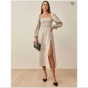 Reformation Gitane Linen Dress